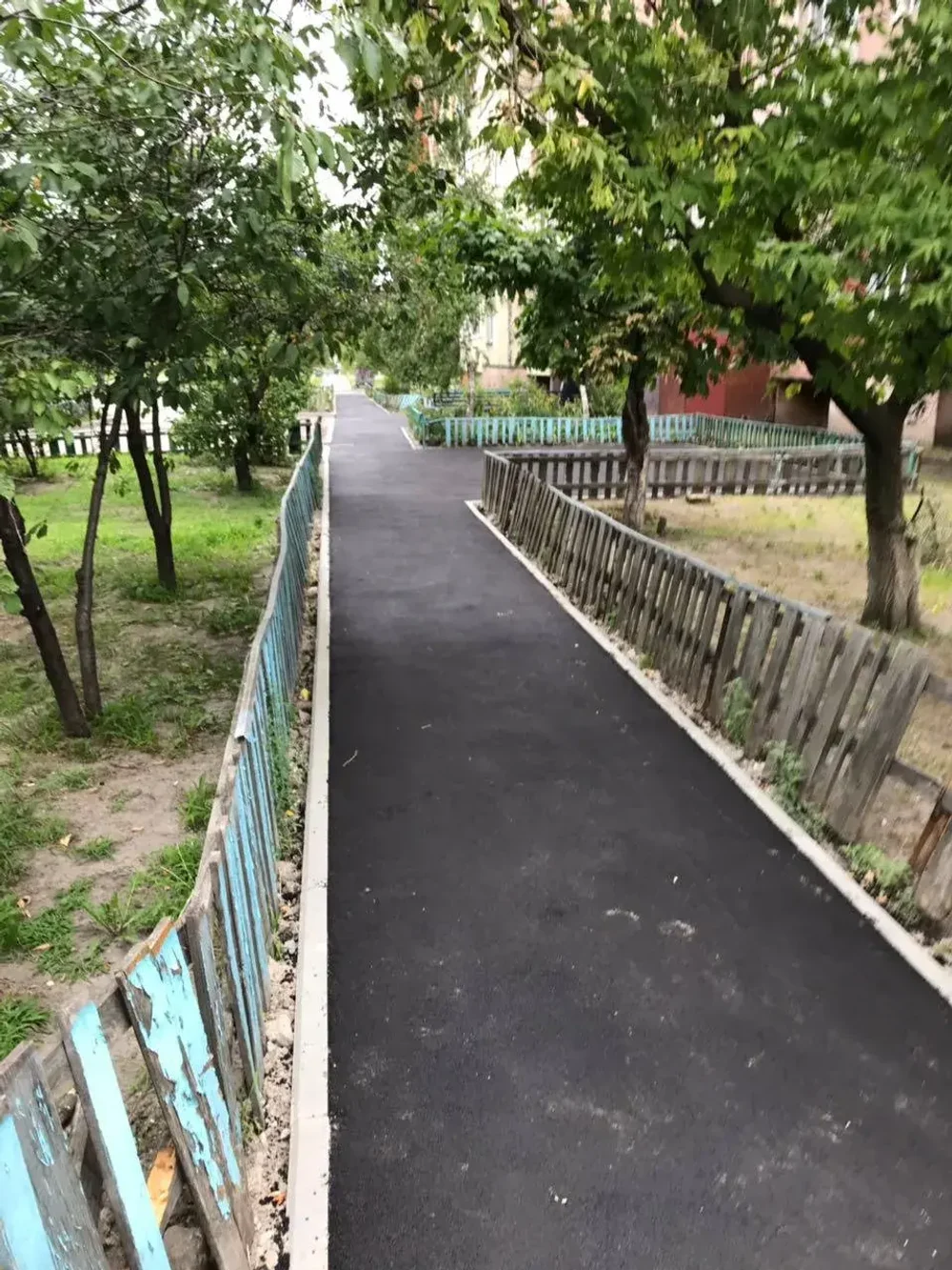 Асфальтирование отмостка