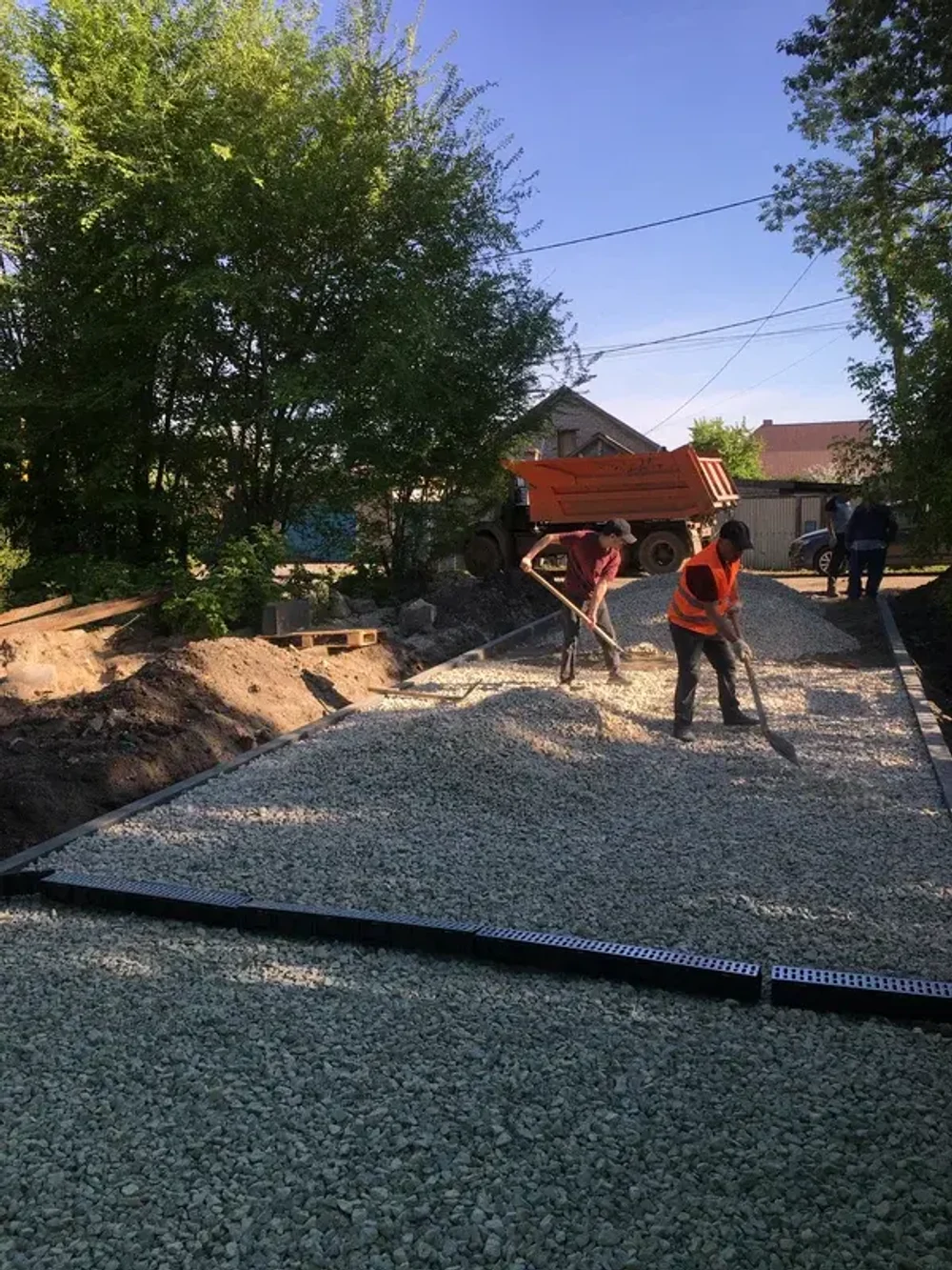 Устройство временной дороги