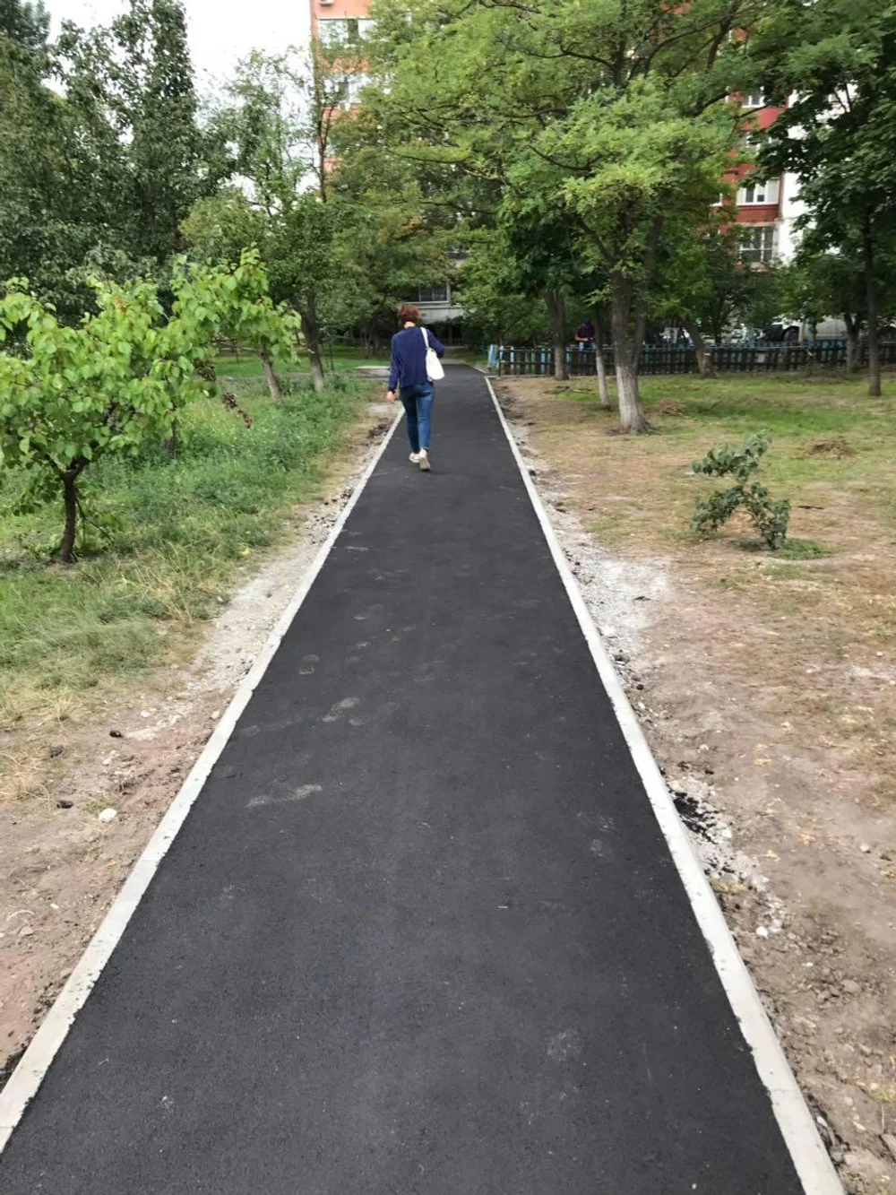 Асфальтирование отмостка